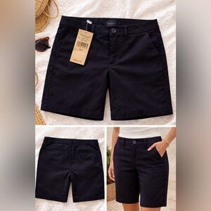 American Eagle Black Bermuda Shorts Size 4 NWT 9” Inseam Tailored Fit